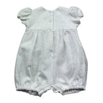 Le Bebe Pagliaccetto Mezza Manica Tinta Unita con Ricami per Neonata LBG6337 BIANCO LE BEBE 