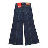 Diesel Jeans Tinta Unita Modello Palazzo per Bambina J01919X BLU DIESEL 
