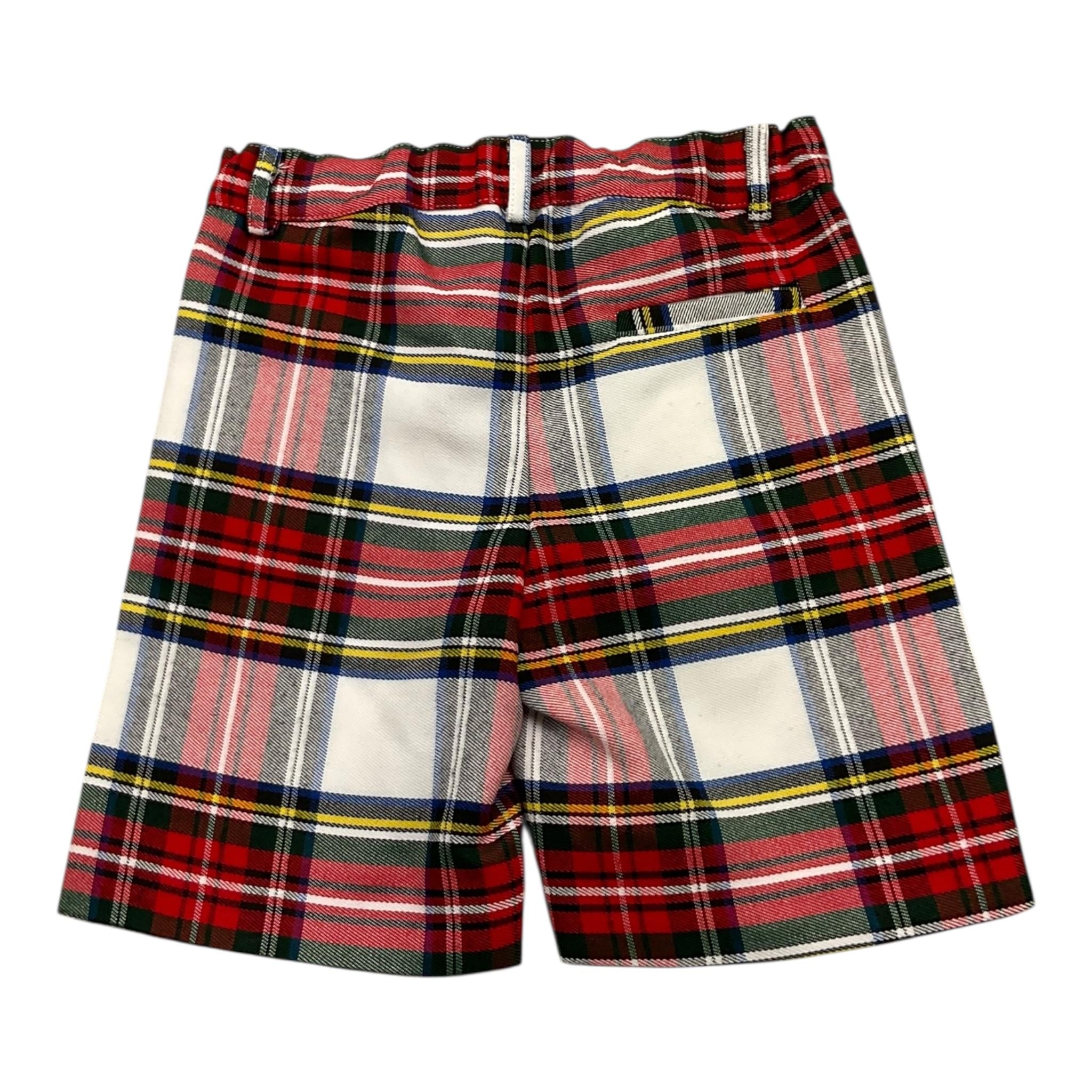 LITTLE BEAR bermuda tinta unita con fantasia scozzese Bianco per Neonato 5258N BIANCO LITTLE BEAR 