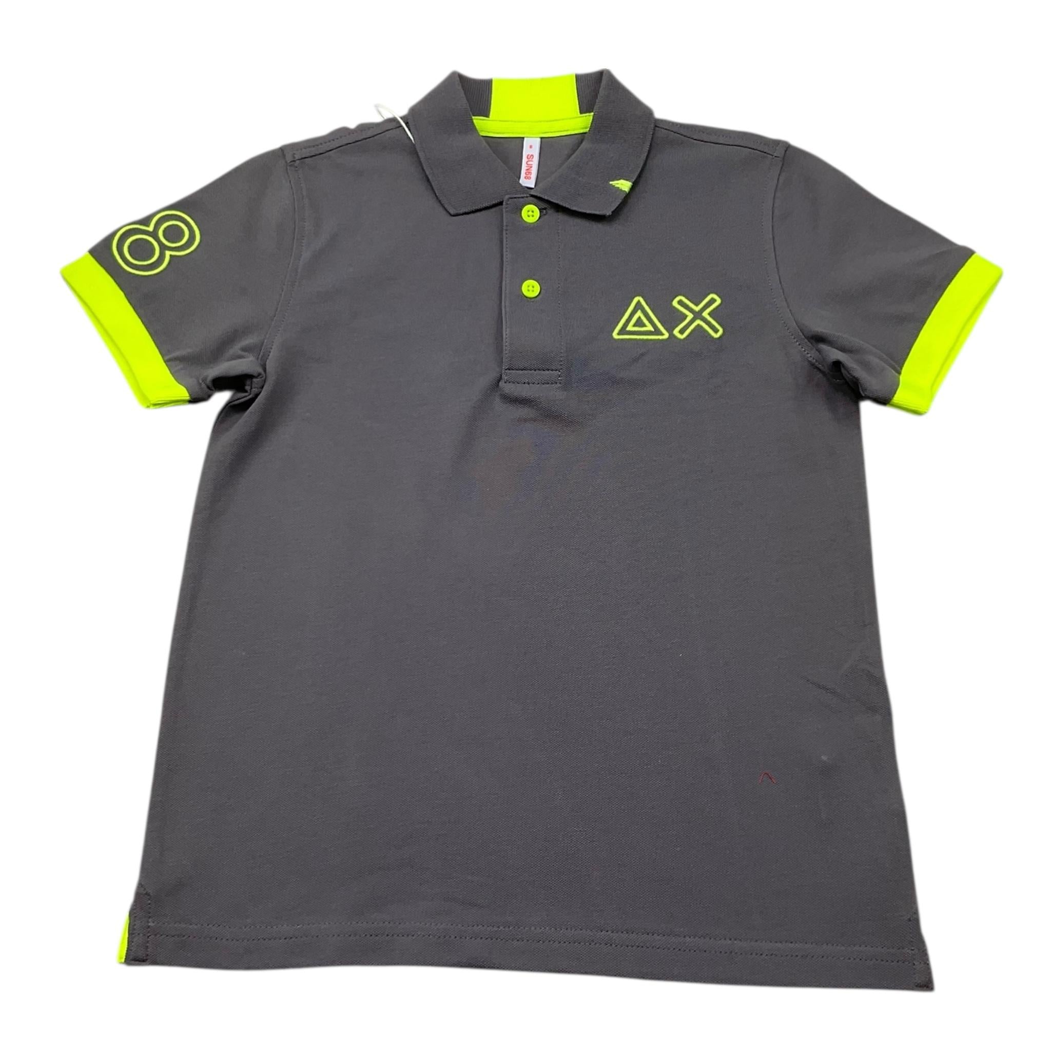 Suns68 Polo Mezza Manica Tinta Unita per Bambino CPA35322 GRIGIO SUNS68 