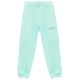 Hinnominate Pantalone Tuta Tinta Unita Con Stampa Logo Verde Acqua Per Bambina