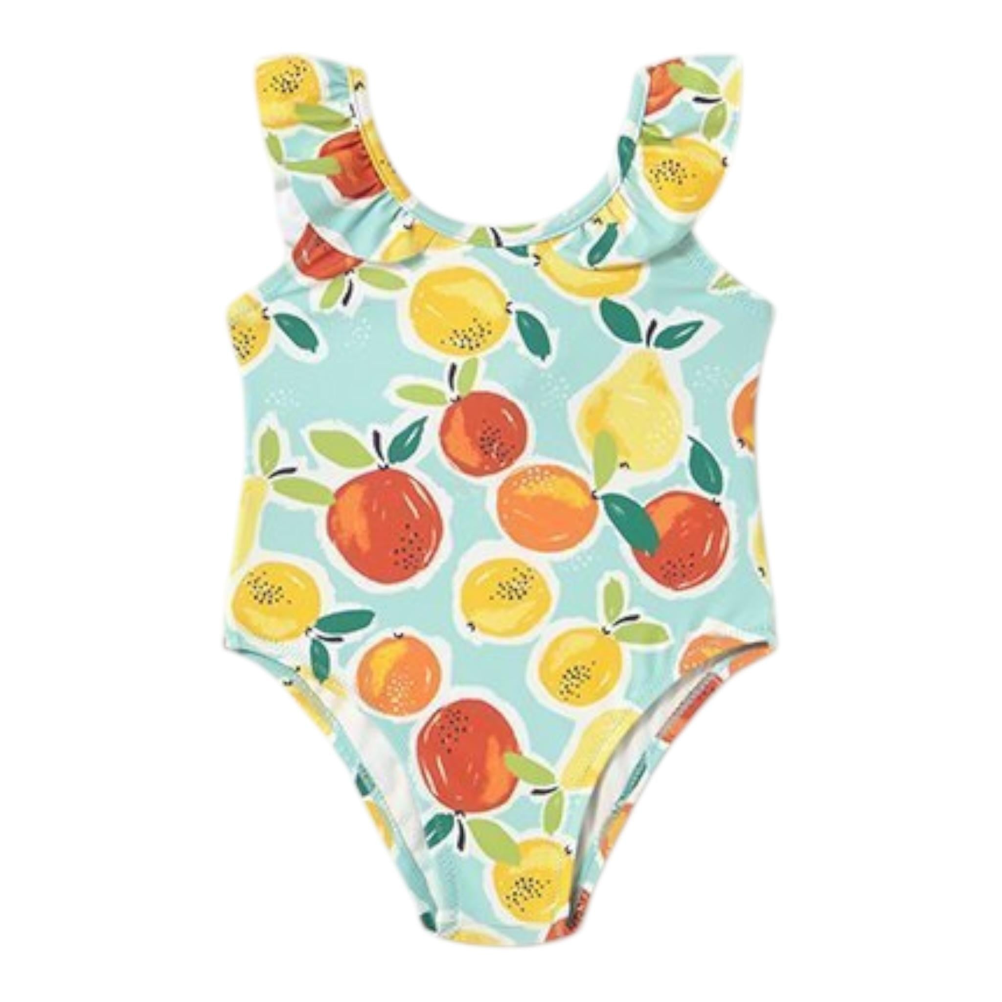 Mayoral Costume Intero Tinta Unita con Stampa per Neonata 1742X AZZURRO MAYORAL 