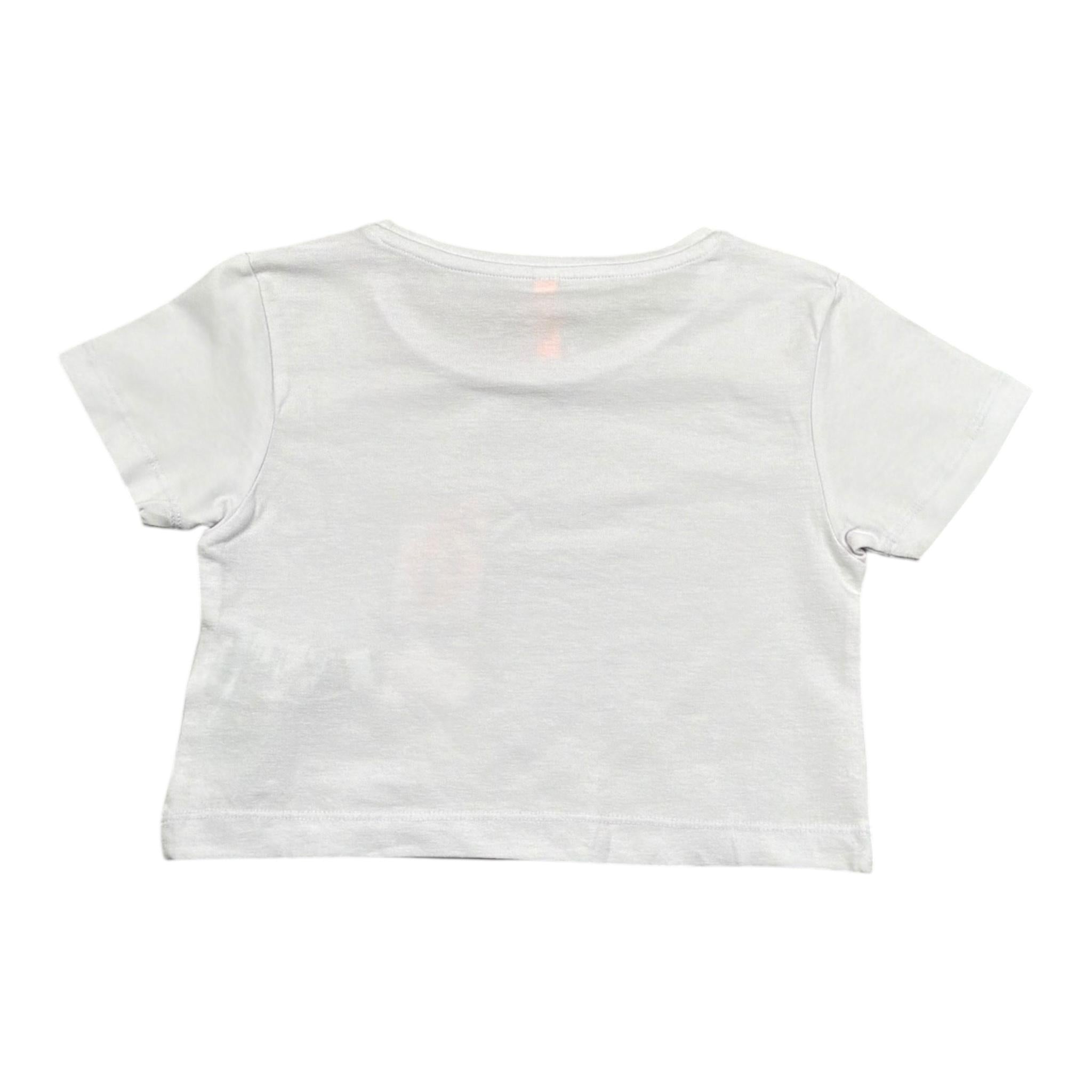 Losan T-Shirt Modello Crop Girocollo Tinta Unita per Bambina LJGAP0103 BIANCO LOSAN 