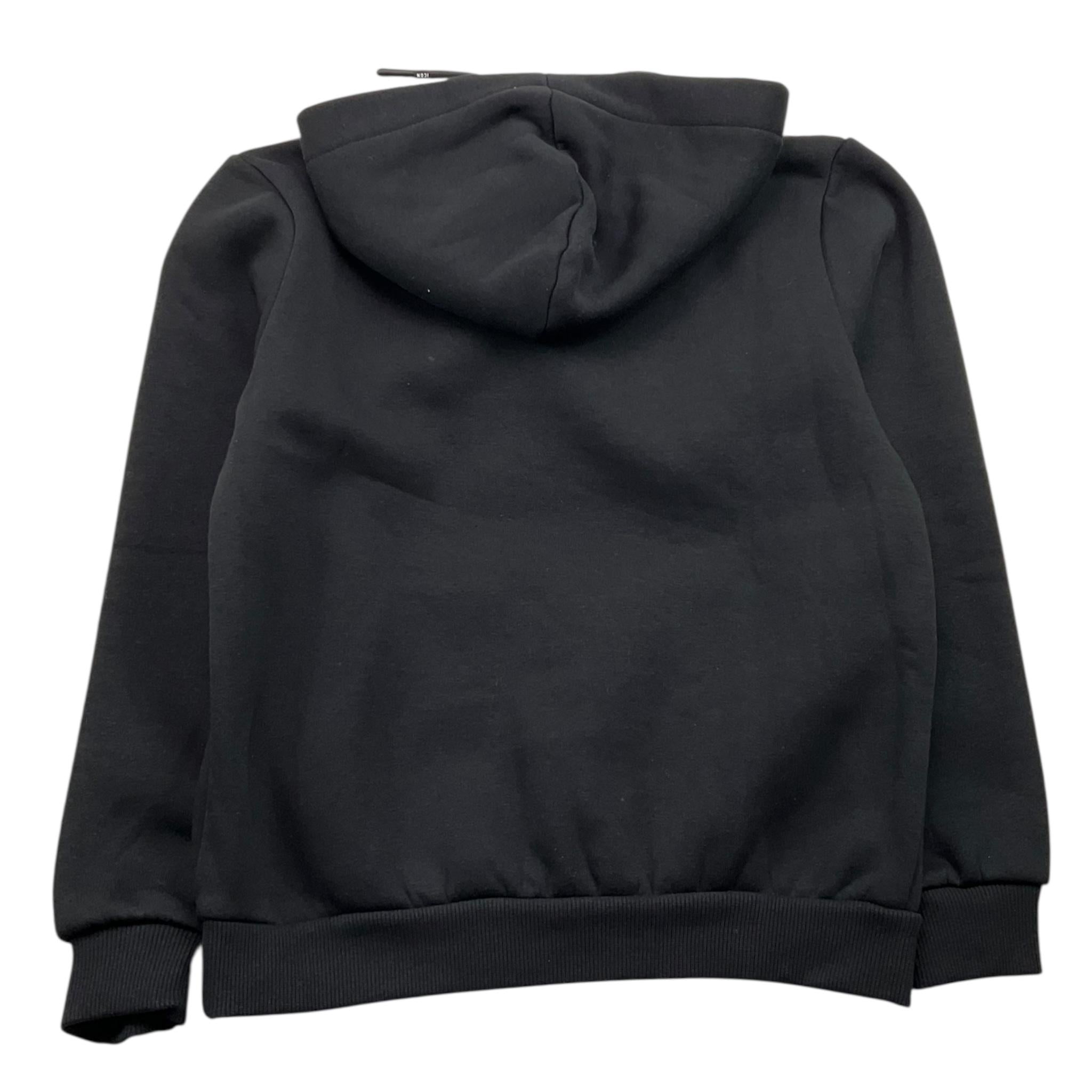 ICON felpa chiusa con cappuccio tinta unita con logo Nero per Bambino IBSW00335 NERO ICON 