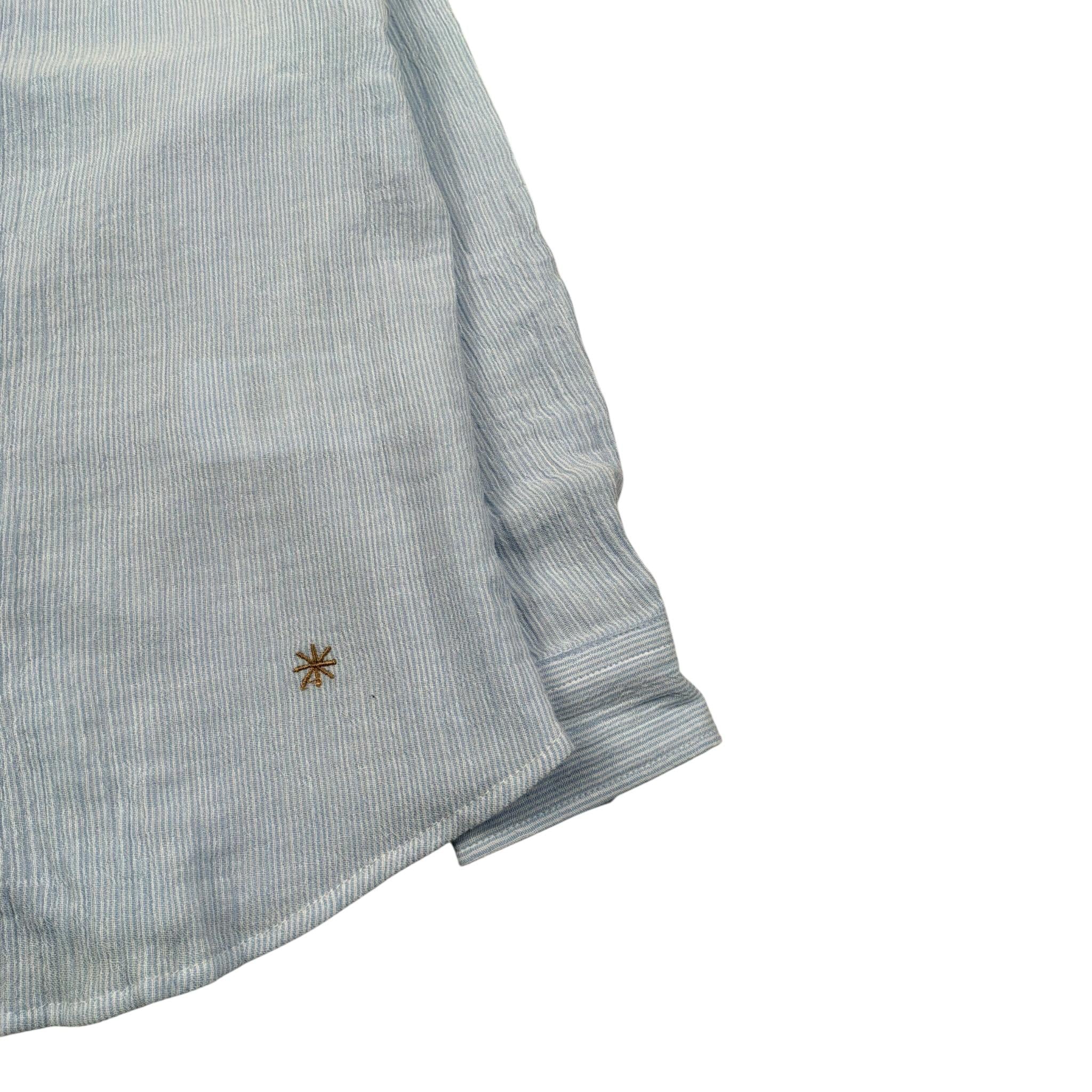 Manuel Ritz Camicia Manica Lunga Tinta Unita Collo Coreano per Neonato MR3101X AZZURRO MANUEL RITZ 