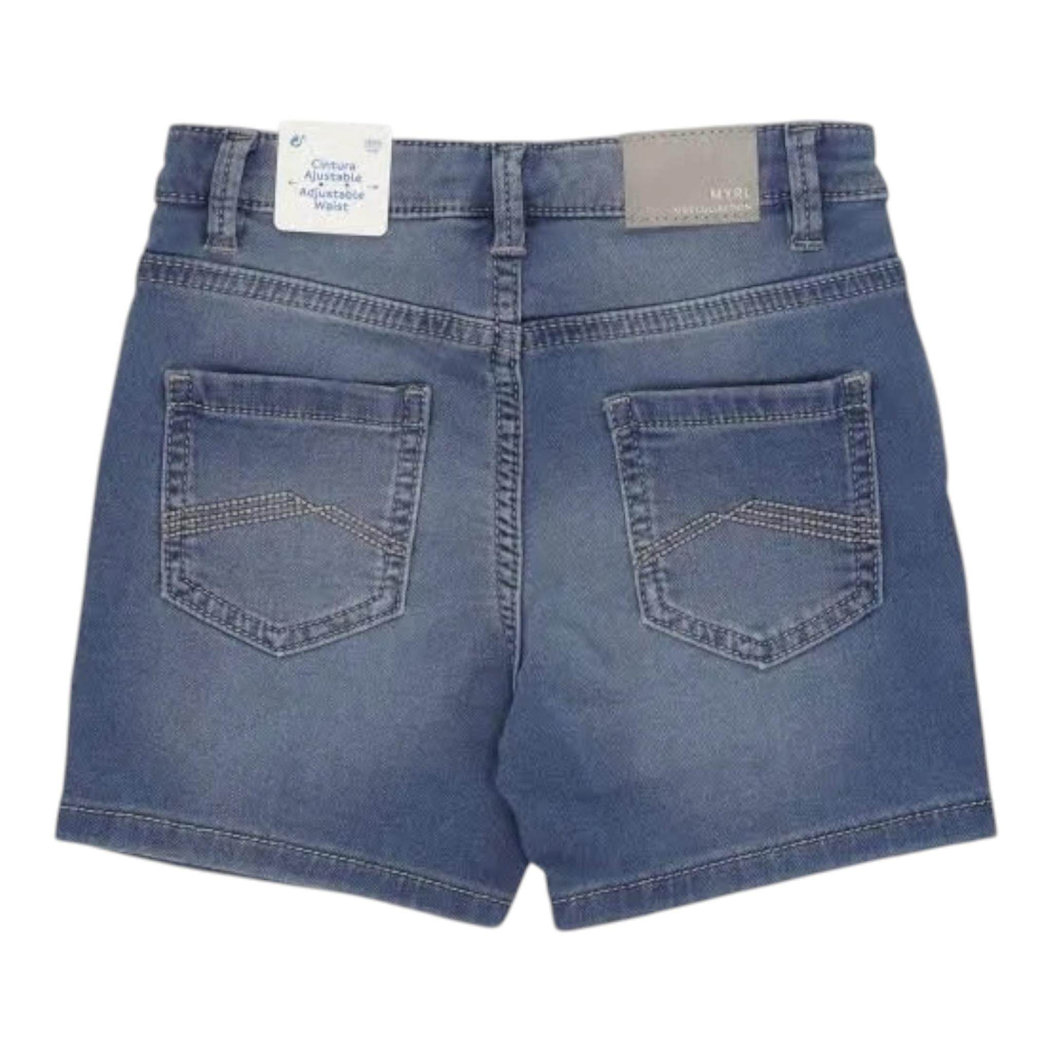 Mayoral Bermuda In Denim Tinta Unita per Neonato 1246 BLU MAYORAL 