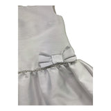 Monnalisa Abito Cerimonia Tinta Unita Giromanica per Bambina 711922 BIANCO MONNALISA 