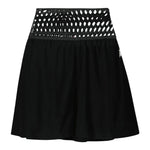 PATRIZIA PEPE short tinta unita con elastico in vita e trafori Nero per Bambina 7P0332 NERO PATRIZIA PEPE 