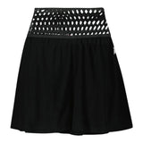 PATRIZIA PEPE short tinta unita con elastico in vita e trafori Nero per Bambina 7P0332 NERO PATRIZIA PEPE 