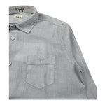 Il Gufo Camicia Manica Lunga Tnta Unita Collo Coreano per Bambino P25CL110L6006 AZZURRO IL GUFO 