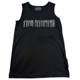 John Richmond Canotta Tinta Unita con Brillantini per Bambina RGP26198CN NERO JOHN RICHMOND 