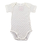 Babyvip Body Tinta Unita con Microfantasia per Neonata J1694 PANNA BABYVIP 