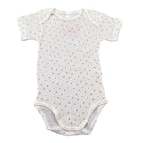 Babyvip Body Tinta Unita con Microfantasia per Neonata J1694 PANNA BABYVIP 