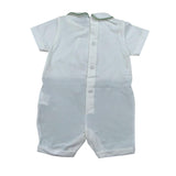 Marlu' Pagliaccetto Bicolore Mezza Manica per Neonato EB6213 BIANCO/VERDE MARLU' 