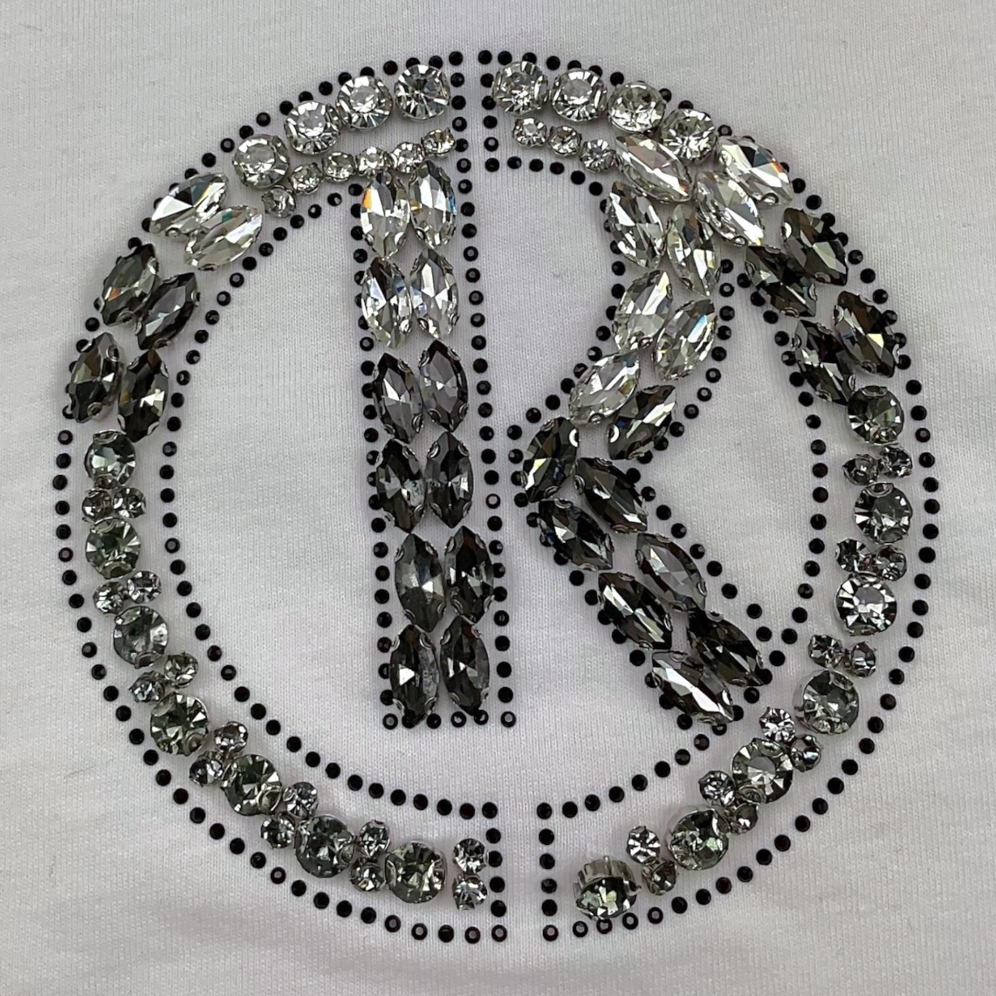 RELISH shirt girocollo tinta unita con brillantini Bianco per Bambina RGA2401033002 BIANCO RELISH 