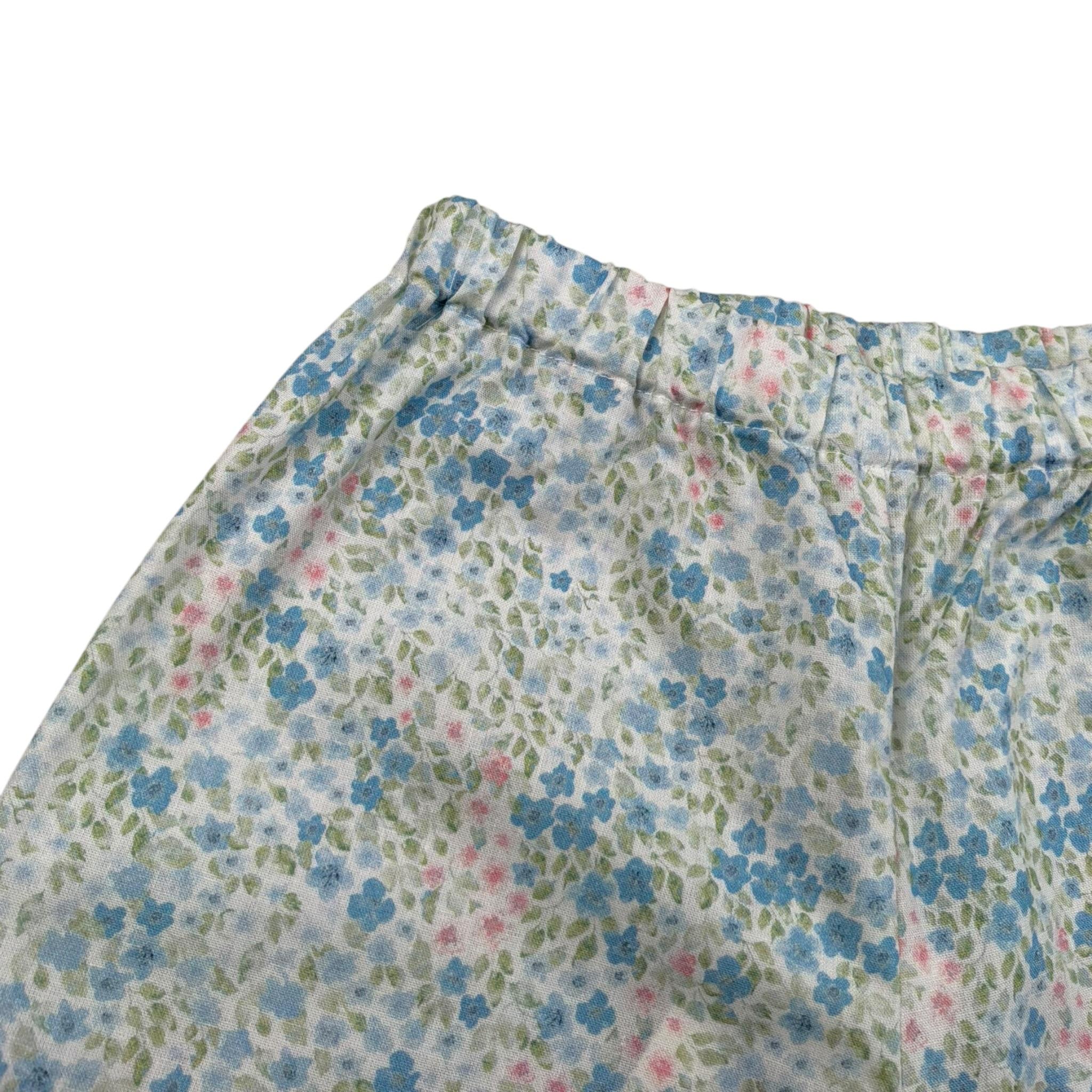 Per Te Short Tinta Unita Fantasia Floreale per Neonata 34307 BIANCO PER TE 