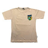 Berna T-Shirt Girocollo Tinta Unita Con Stampa In Contrasto Avorio Per Bambino