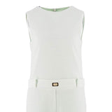 Elisabetta Franchi Tuta Intera Giromanica Tinta Unita per Bambina EFTA106 VERDE ACQUA ELISABETTA FRANCHI 