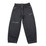 PATRIZIA PEPE jeans tinta unita con strappi Nero per Bambina 7P0367 NERO PATRIZIA PEPE 