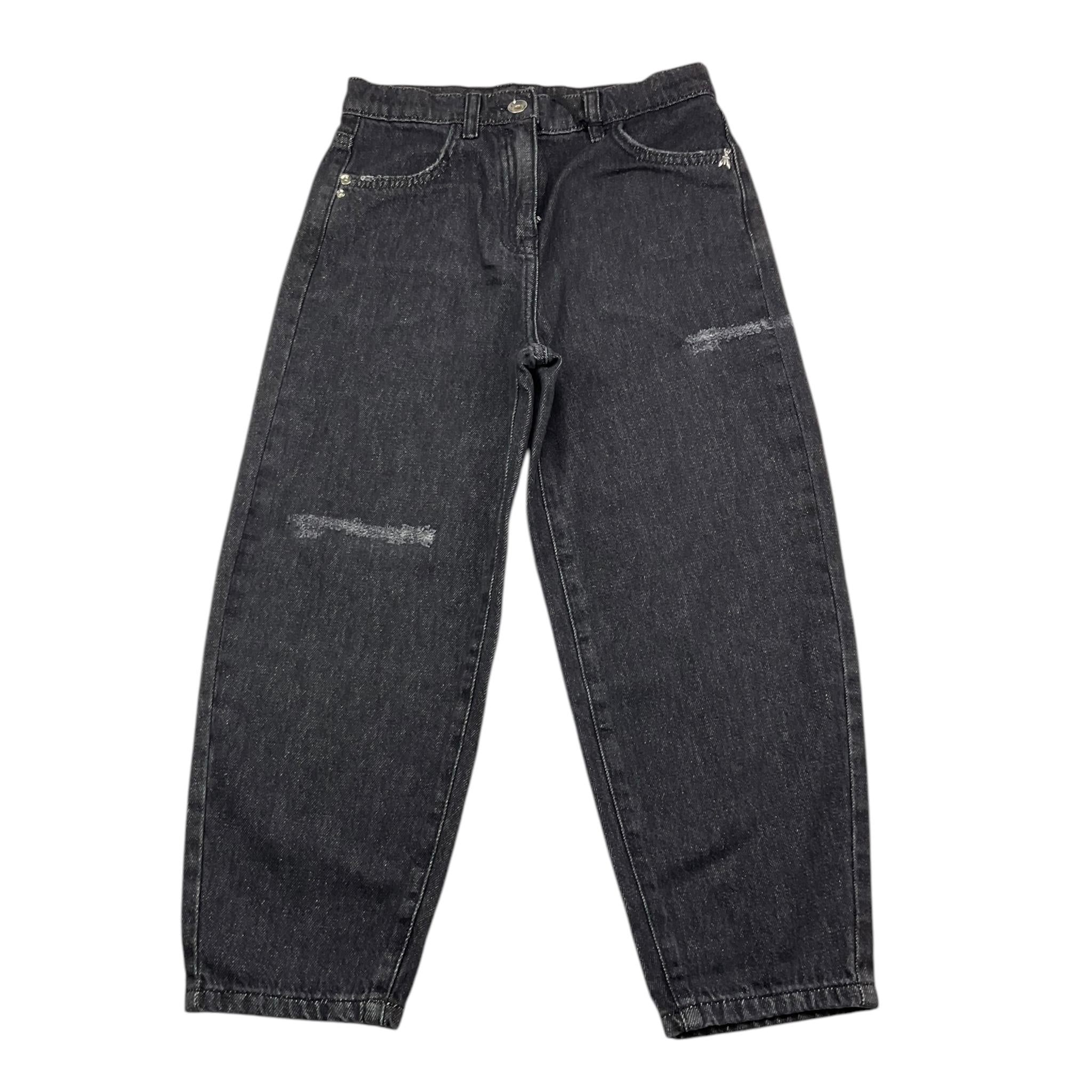 PATRIZIA PEPE jeans tinta unita con strappi Nero per Bambina 7P0367 NERO PATRIZIA PEPE 