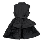 Vicolo Abito Giromanica Tinta Unita per Bambina 3146V00252 NERO VICOLO 