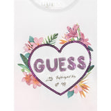 Guess T-Shirt Girocollo Tinta Unita con Logo per Neonata K5GI10K6YW4NX BIANCO GUESS 