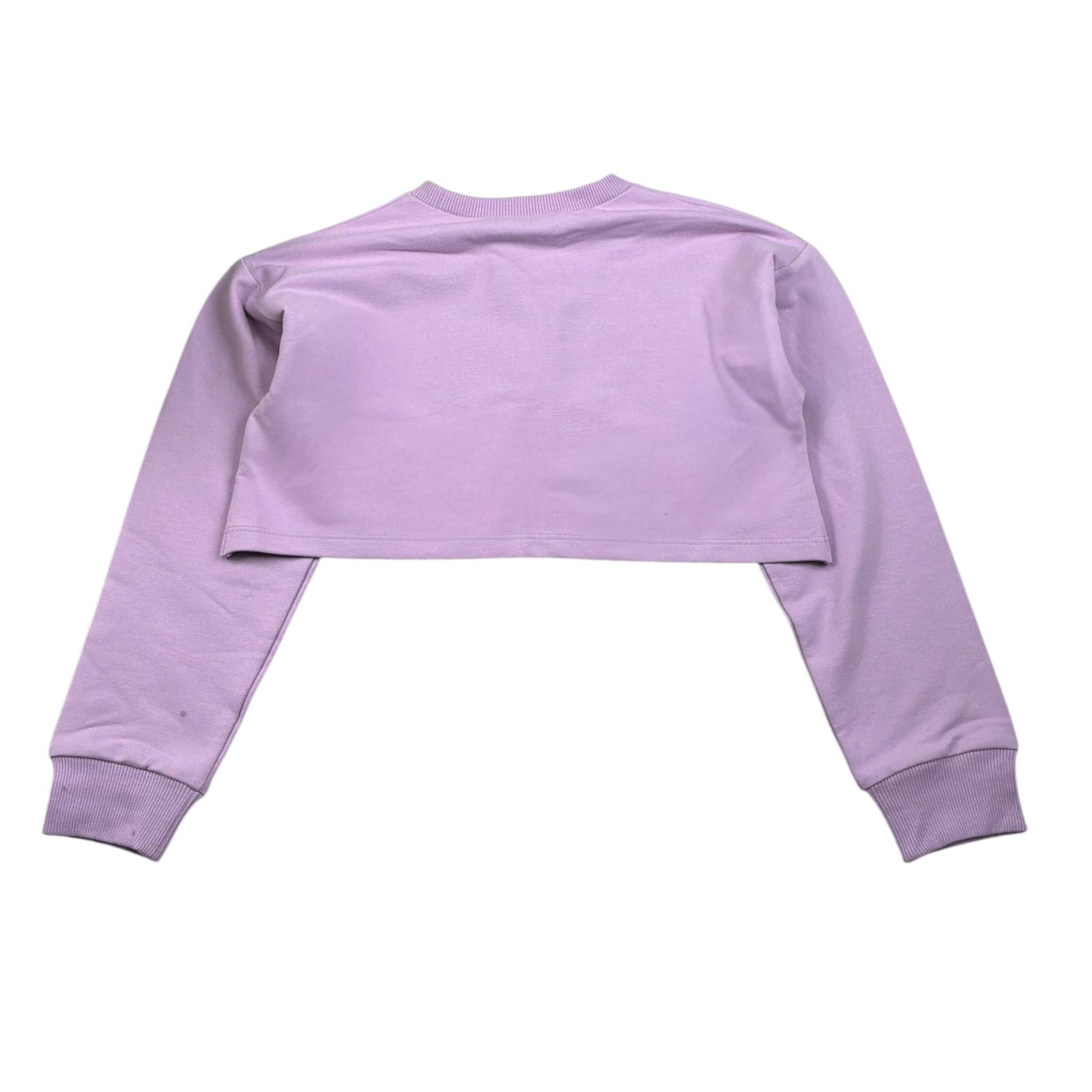 Gaelle Felpa Modello Crop tinta unita con Stampa Lilla per Bambina 2745FY00459 LILLA GAELLE 