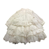 Mimisol Abito Tinta Unita Traforato con Ricami per Bambina MFAB546 BIANCO MIMISOL 