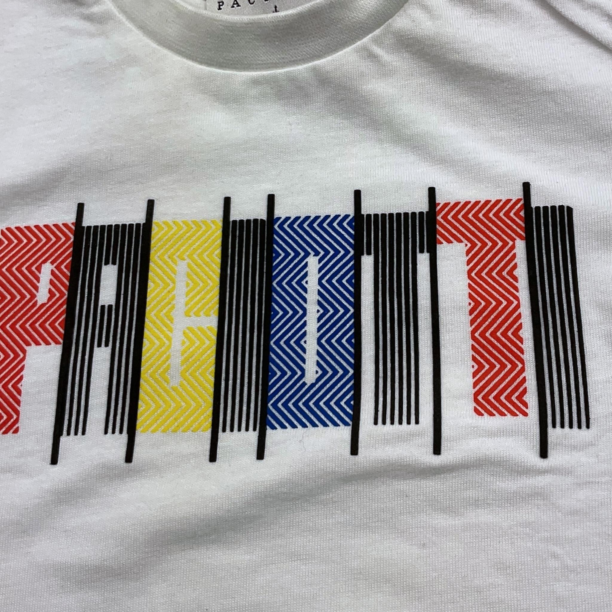 Cesare Paciotti T-Shirt Girocollo Tinta Unita con Stampa per Neonato TSP5115B BIANCO CESARE PACIOTTI 