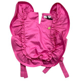 Pinko Top Tinta Unita Con Rouches Rosa Per Bambina