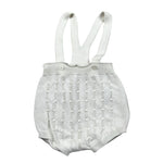 Wedoble Pagliaccetto Tinta Unita con Trafori per Neonato V2401305B BIANCO WEDOBLE 