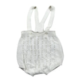 Wedoble Pagliaccetto Tinta Unita con Trafori per Neonato V2401305B BIANCO WEDOBLE 