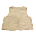 Zhoe & Tobiah Gilet Tinta Unita per Bambina LYT4F PANNA ZHOE & TOBIAH 