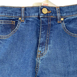 Elisabetta Franchi Jeans Tinta Unita con Logo Blu per Bambina