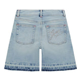 Guess Short In Denim Tinta Unita con Girovita Regolabile per Bambina J5GD03D5NK0 AZZURRO GUESS 