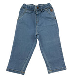 CARRE'MENT BEAU jeans tinta unita con elastico in vita Azzurro per Bambina Y04160J AZZURRO CARRE'MENT BEAU 