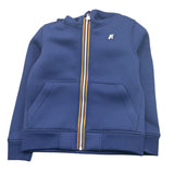K-WAY felpa tinta unita con zip e cappuccio Blu per Bambino K2124RW BLU K-WAY 