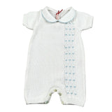 Scaldacuore Pagliaccetto Tinta Unita In Maglia per Neonata PS02PE24 BIANCO SCALDACUORE 