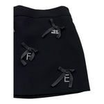 ELISABETTA FRANCHI gonna tinta unita con applicazioni Nero per Neonata EGGO040 NERO ELISABETTA FRANCHI 