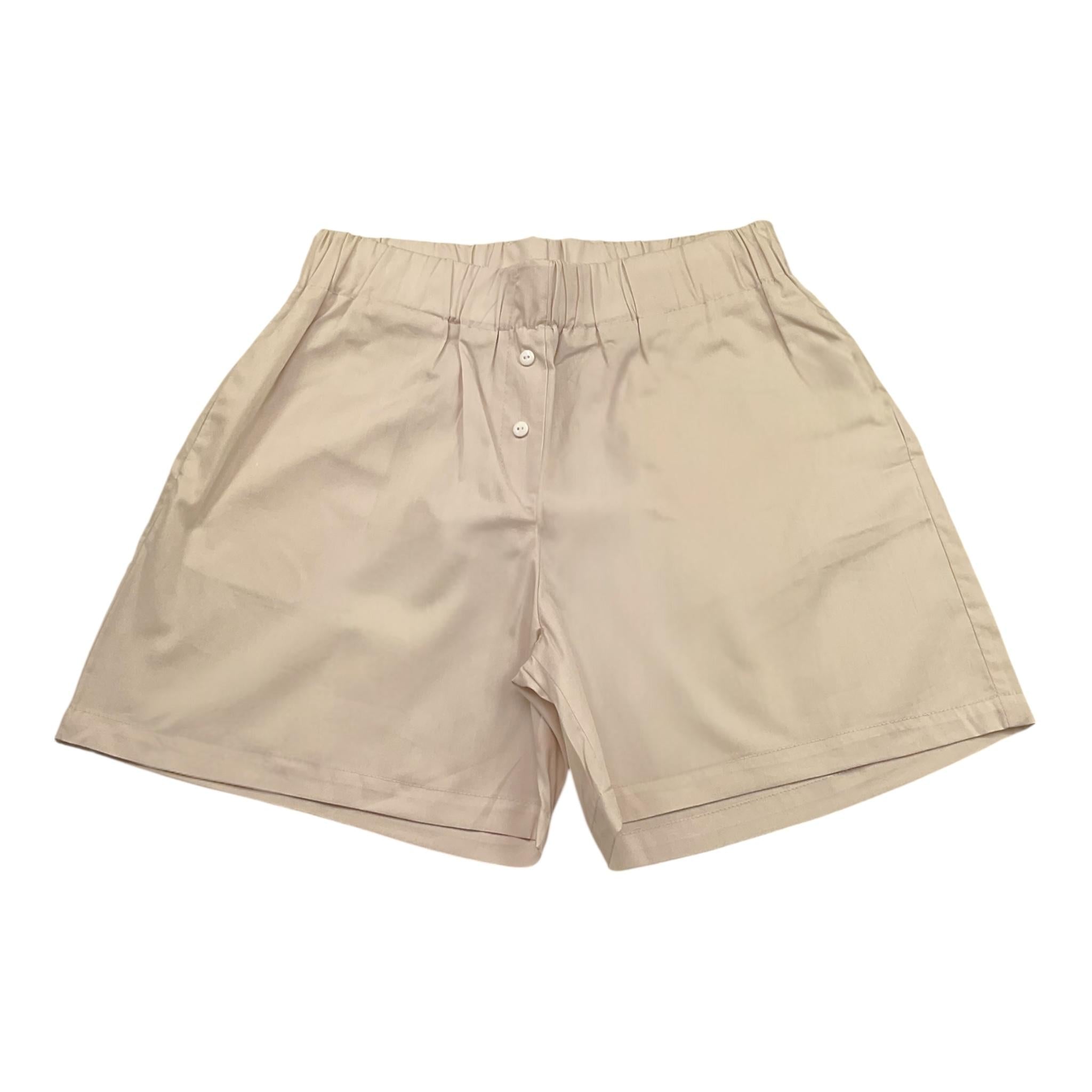 Hinnominate Short Tinta Unita con Elastico In Vita per Bambina 3646S00097 BEIGE HINNOMINATE 