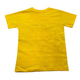 Cesare Paciotti T-Shirt Girocollo Tinta Unita Con Stampa Logo Giallo Per Neonato