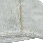 Foque Cappello Tinta Unita con Ricami per Neonato IEIEI PANNA FOQUE 