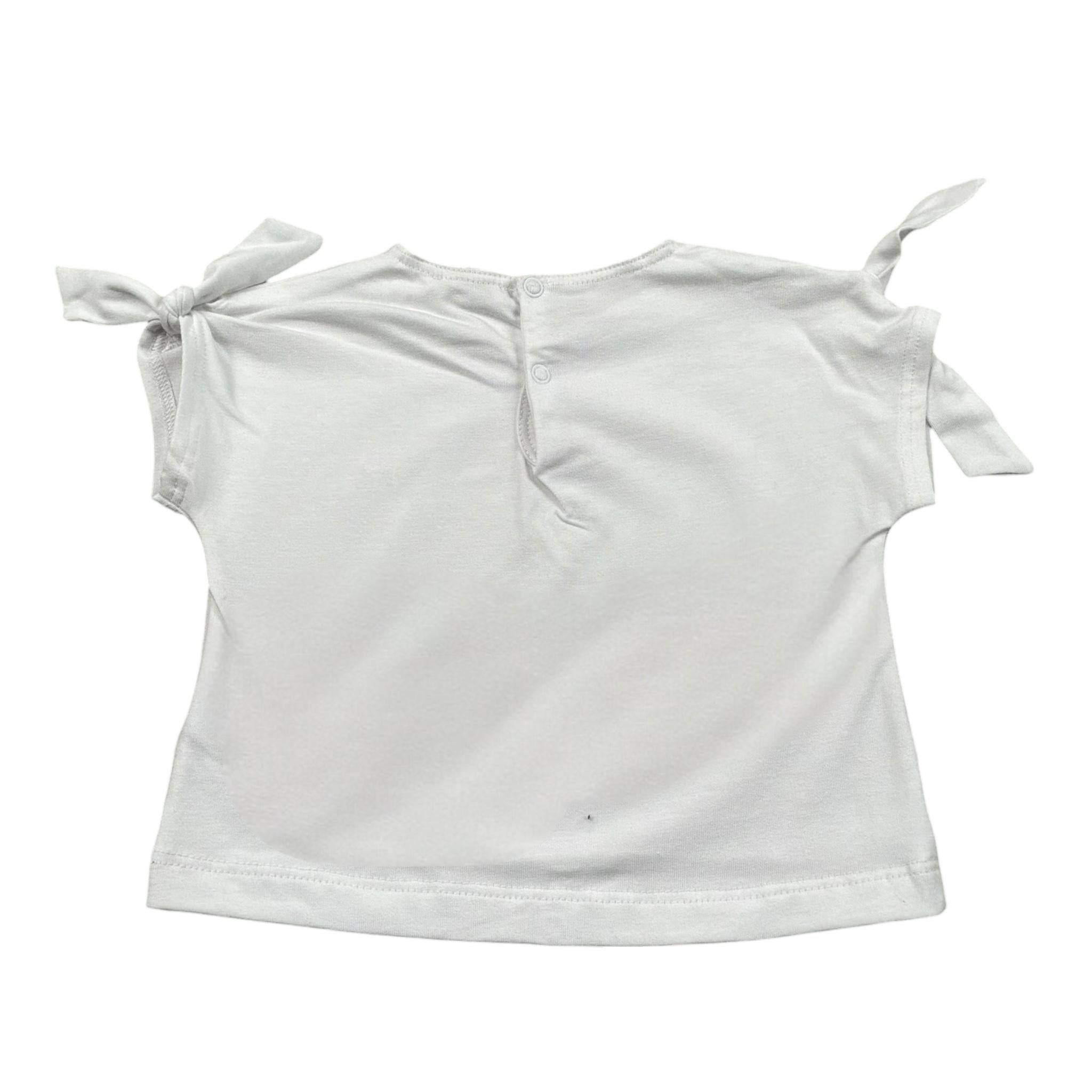 Il Gufo T-Shirt Girocollo Tinta Unita per Neonata P25TS47MF032 BIANCO IL GUFO 