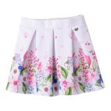 Sarabanda Gonna Tinta Unita con Fantasia per Neonata 08325 BIANCO SARABANDA 