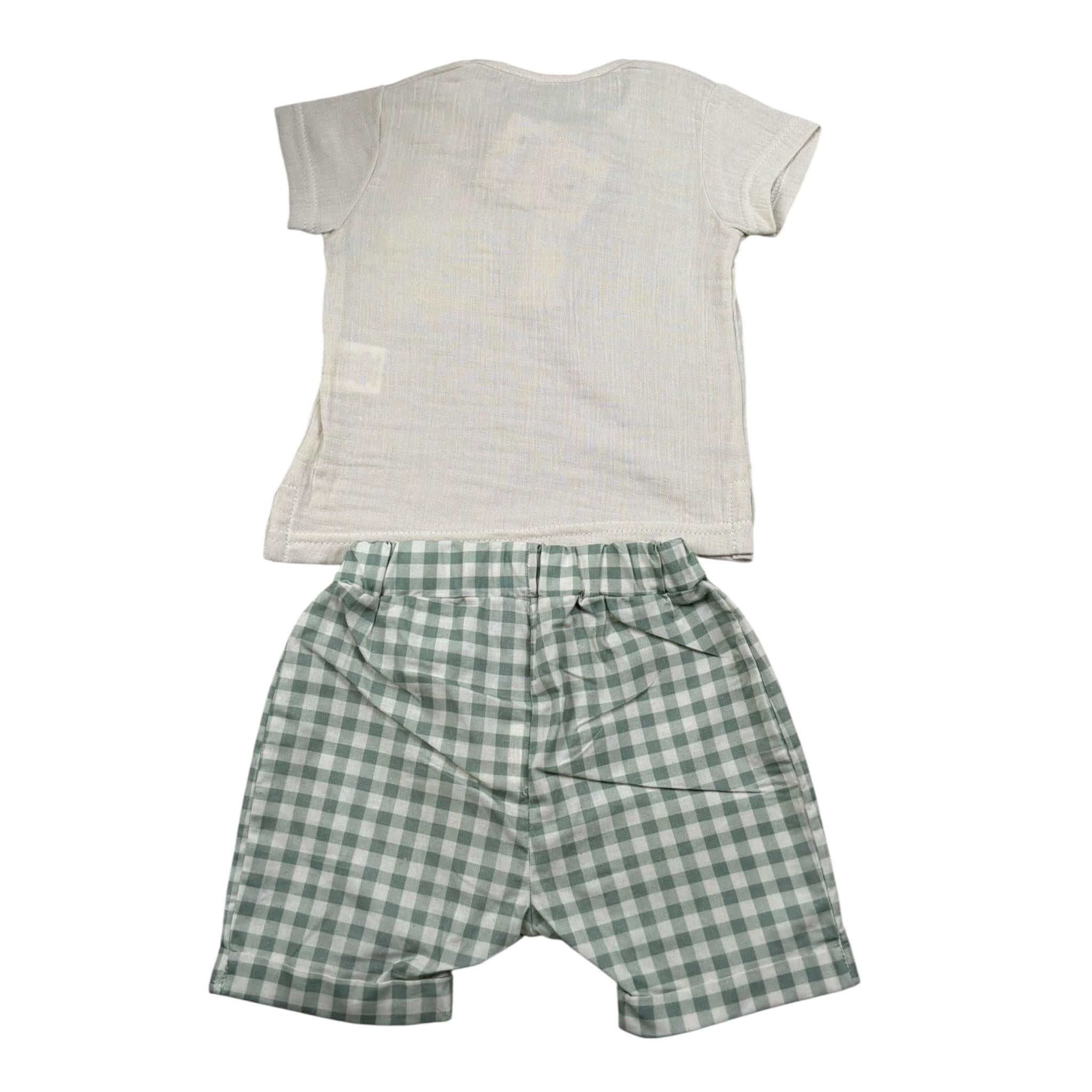 Babyvip Completo 2 Pezzi Camicia-Bermuda per Neonato T7741 BEIGE BABYVIP 