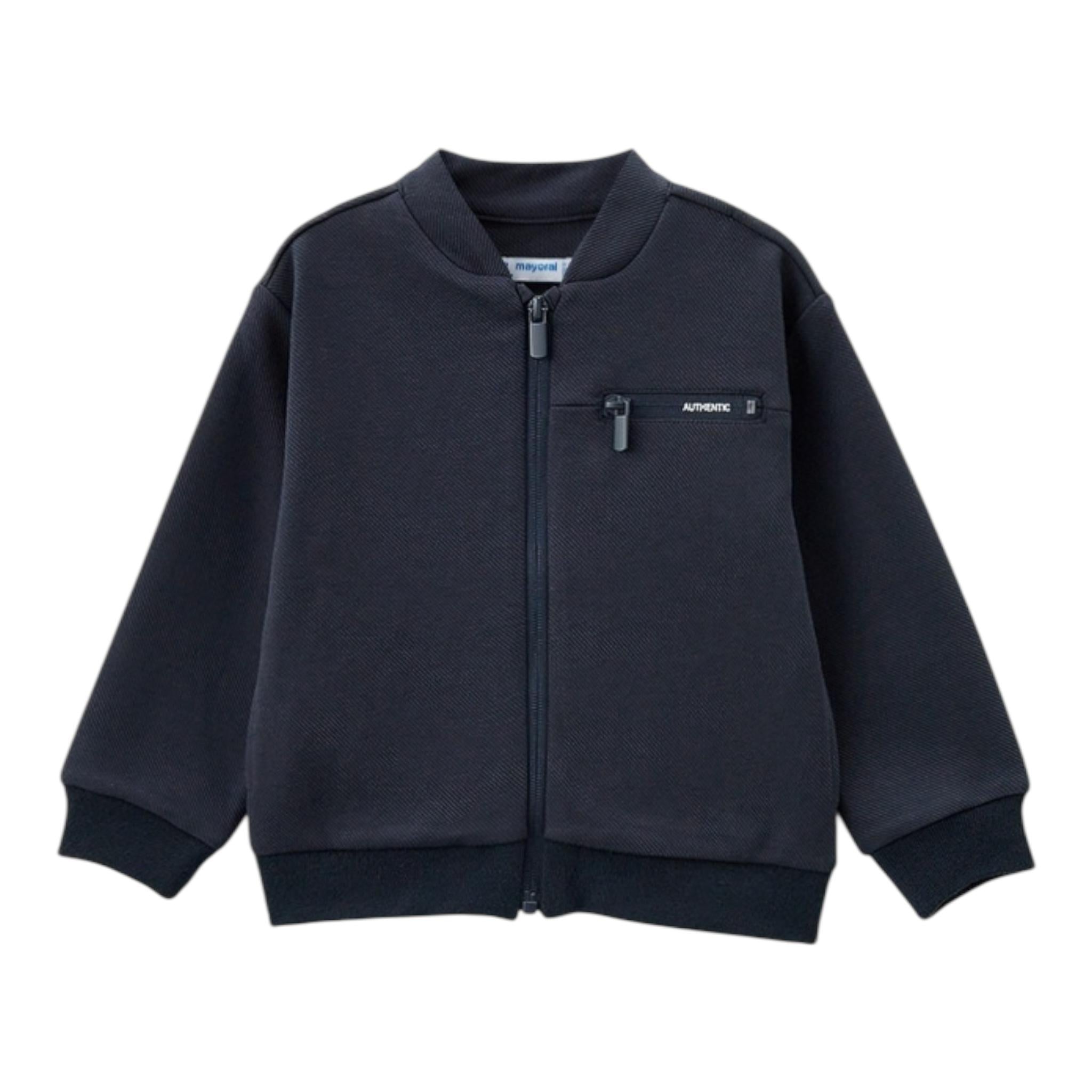 MAYORAL felpa con zip tinta unita Blu per Neonato 4474 BLU MAYORAL 