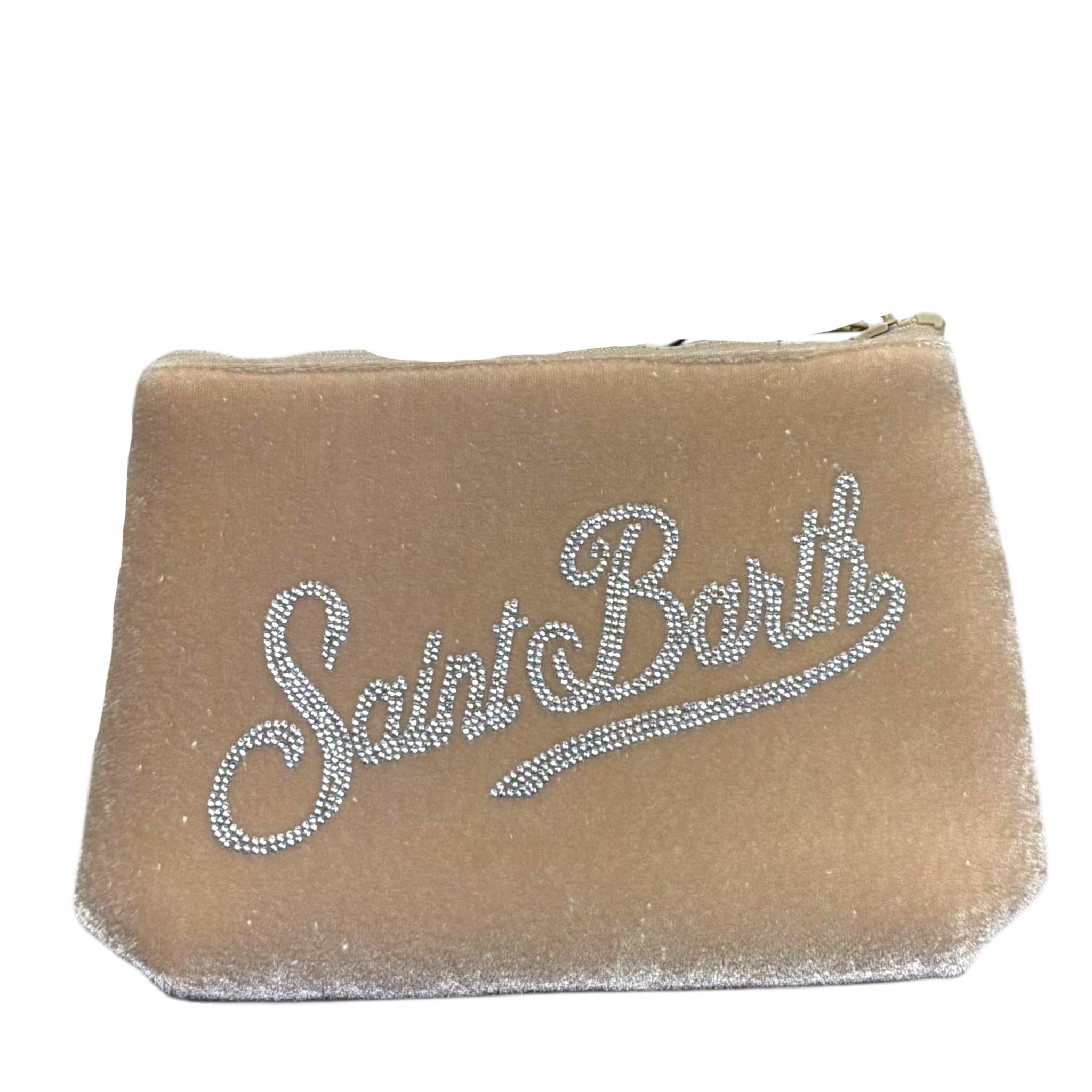 Saint Barth Pochette Tinta Unita con Stampa per Bambina ALI0014 BEIGE SAINT BARTH 