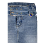 Marc Ellis Gonna In Denim Tinta Unita per Bambina JMJSK01259 BLU MARC ELLIS 