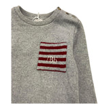 LE BEBE' maglia girocollo tinta unita con taschino Grigio per Neonato LBB5158 GRIGIO LE BEBE' 