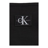 Calvin Klein Canotta Tinta Unita con Logo per Bambina IG0IG02435X NERO CALVIN KLEIN 